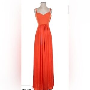 bcbg Max Azria Orange corset Maxi Dress